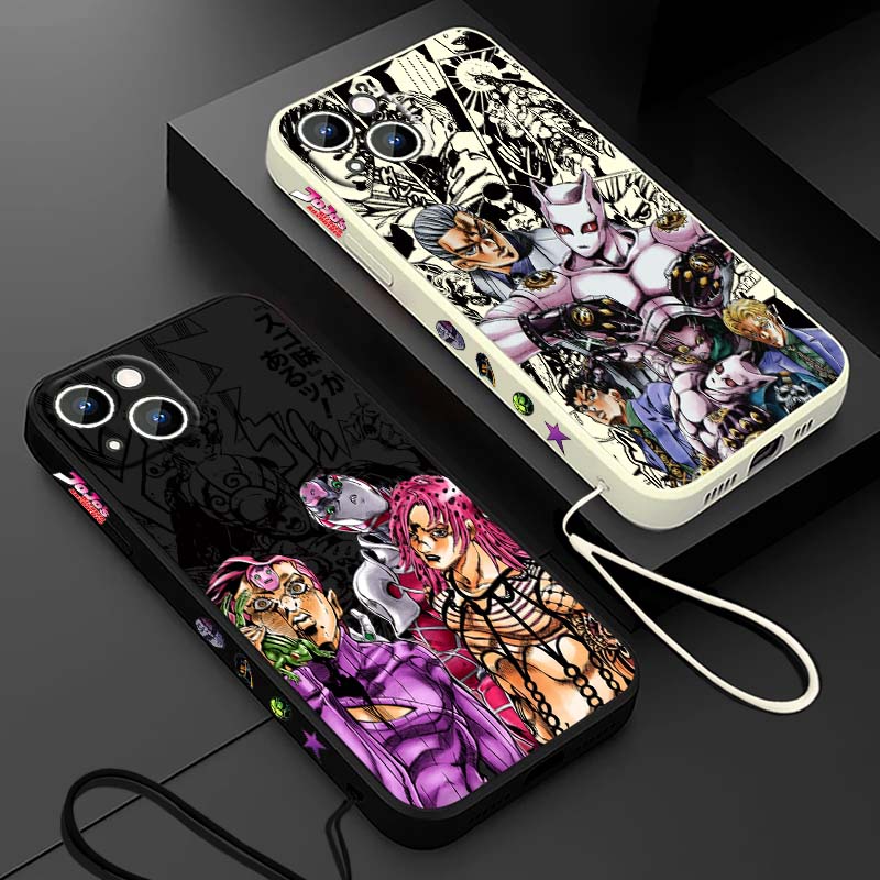 Phone Cases Iphone 17 Pro Max - Anime JOJO Schurkin Diavolo Dio Flüssigseil-Handyhülle