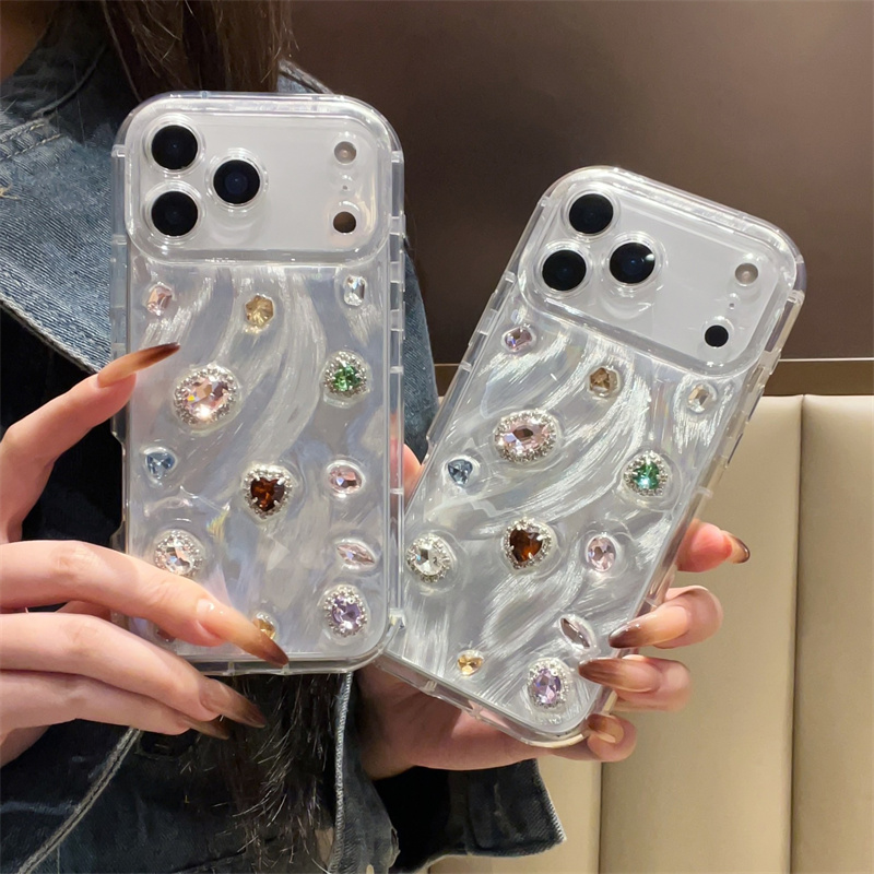 Phone Cases Cute - Koreanische Farbe Edelsteine Harz Nette Telefon