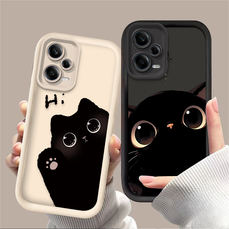 Phone Cases Xiaomi Redmi 12 - Schöne Big Eyed Cat Handyhülle für