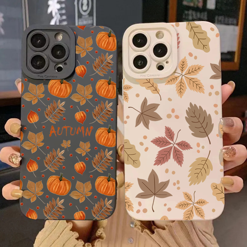 Phone Cases Galaxy S23 - Retro Ahornblatt-Muster Handyhülle für Samsung Galaxy