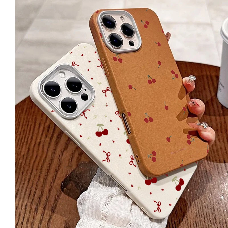 Phone Cases Cute - INS Niedliche Cartoon-Kirschmuster-Handyhülle für Xiaomi Poco