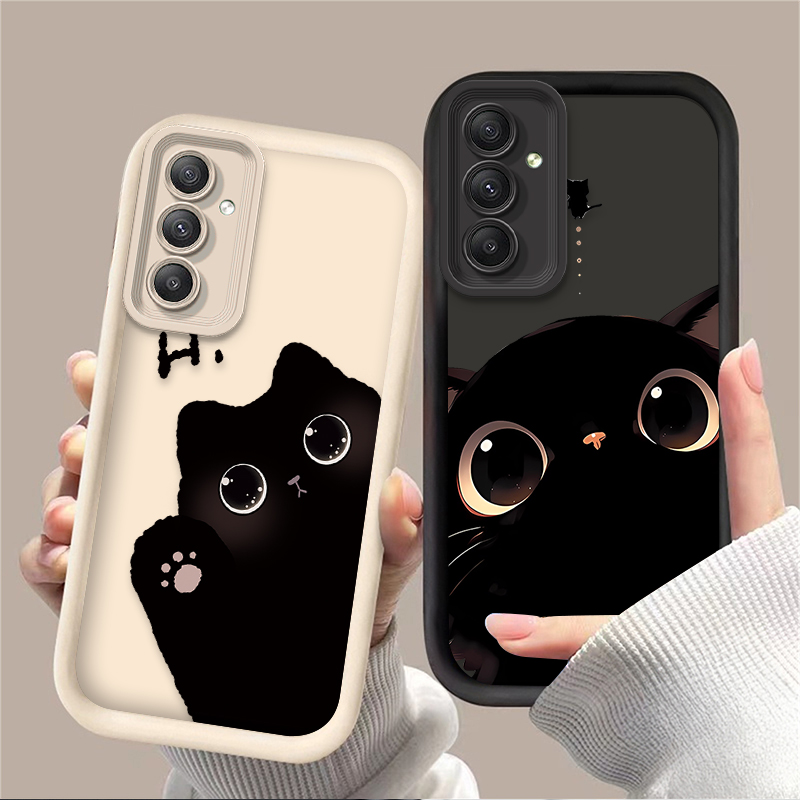 Phone Cases For Samsung A14 - Schöne Big Eyed Cat Handyhülle für