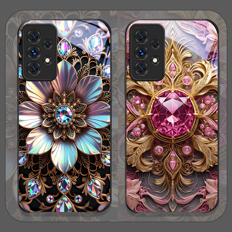 Phone Cases For Samsung A14 - Elegante Handyhülle aus gehärtetem Glas mit