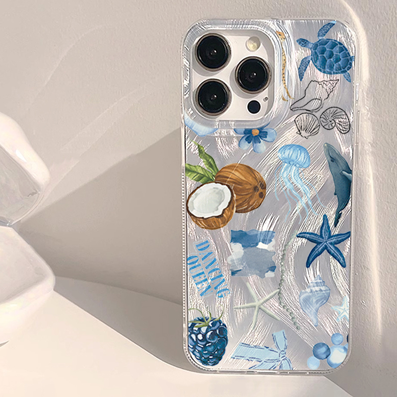 Phone Cases Xiaomi Redmi 12 - Blue Ocean Beach Stoßfeste Handyhülle für