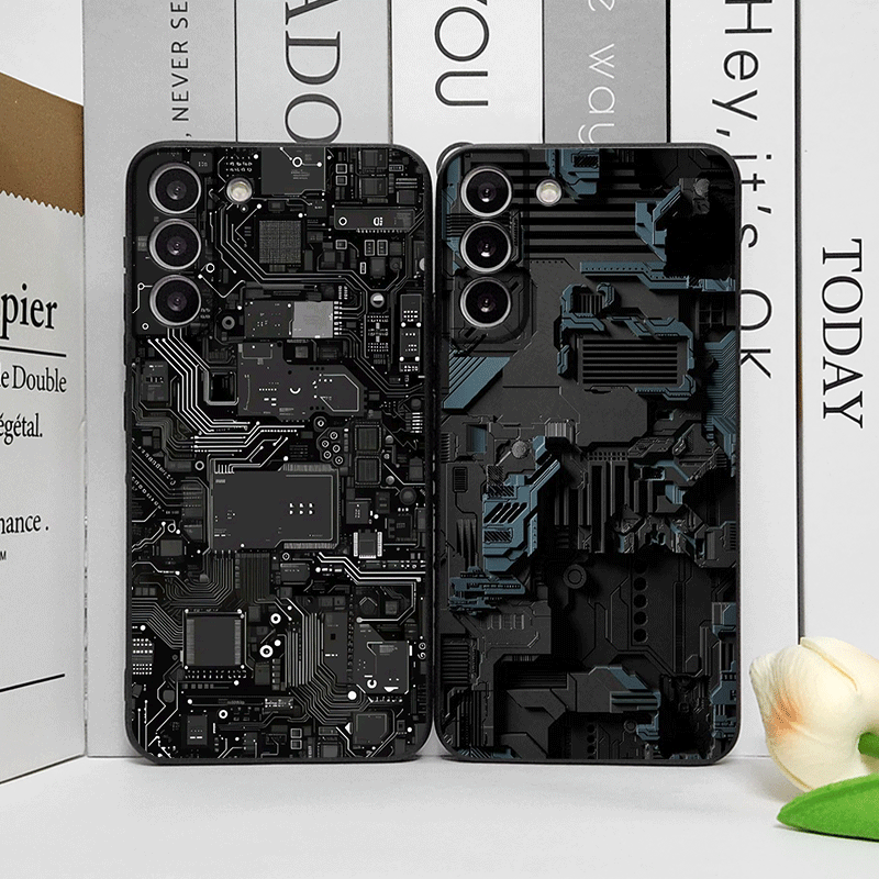 Phone Cases Realme - 2D Nachahmung Platine Muster Telefon Fall