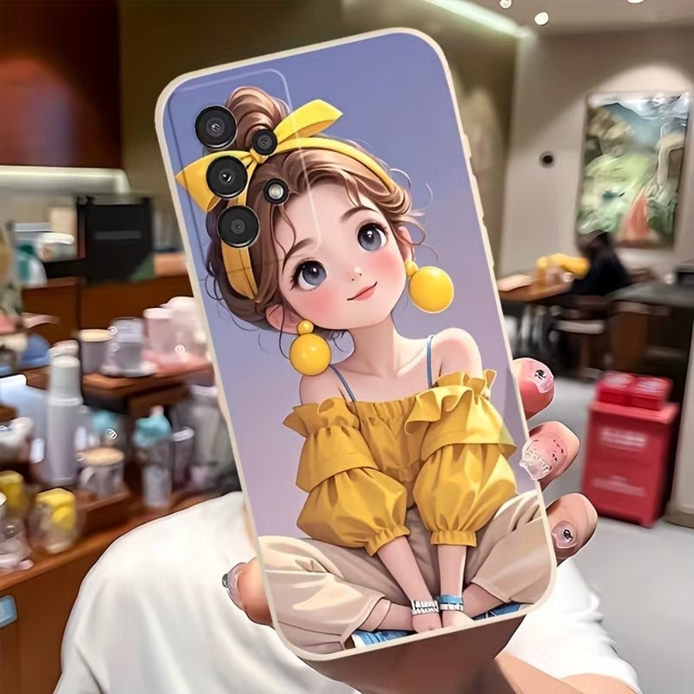 Phone Cases Cute - Niedliches Cartoon-Mädchen-Muster Design Handyhülle für Samsung