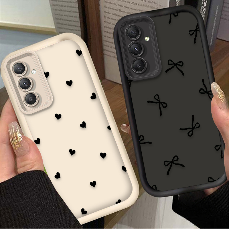 Schwarze Herz-Schleifenknoten- – Phone Cases For Samsung A14 Bewertung und Preis