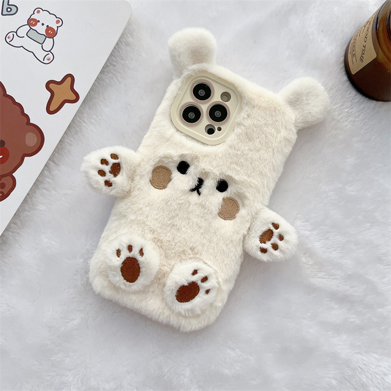 Koreanische 3D Cartoon Bär Fla – Phone Cases Iphone 17 Pro Max Bewertung und Preis