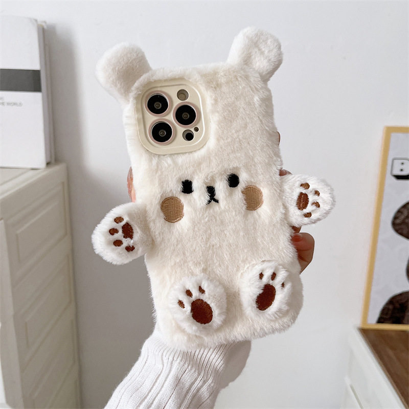 Koreanische 3D Cartoon Bär Fla – Phone Cases Iphone 17 Pro Max Bewertung und Preis