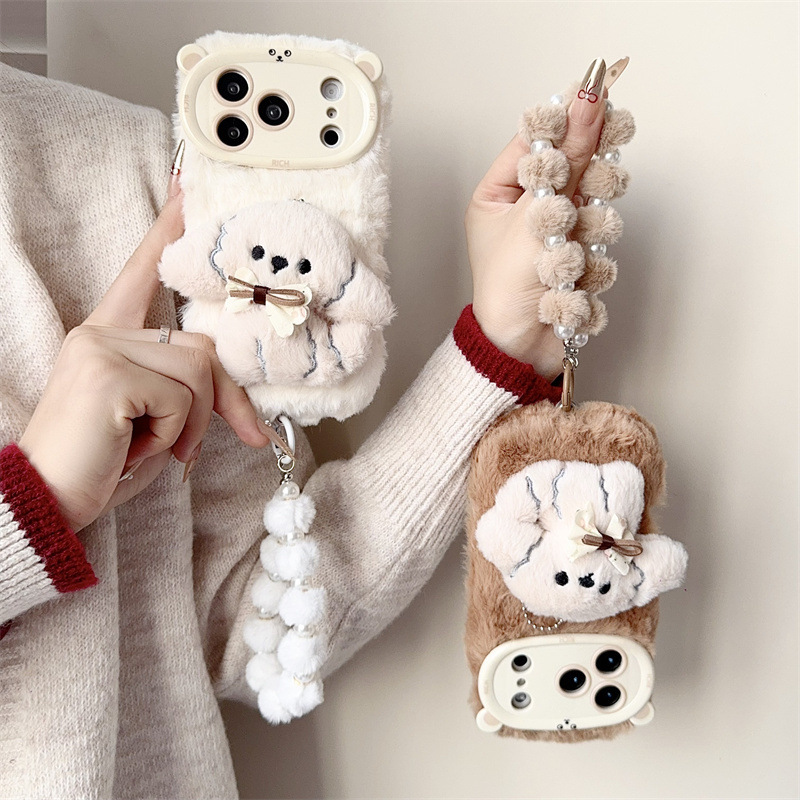 3D-Cartoon-Bowknot-Welpen-warm – Phone Cases Iphone 17 Pro Max Bewertung und Preis