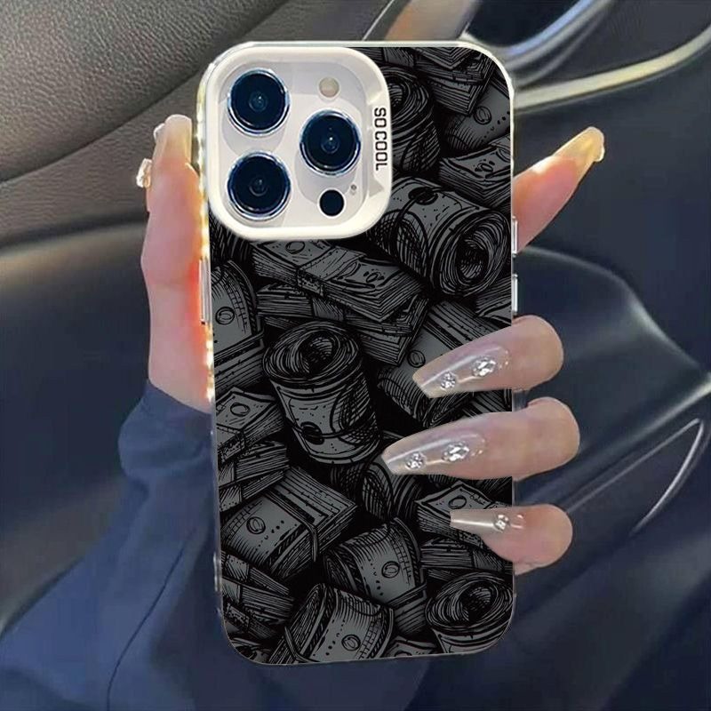 Mattschwarze Dollar-Geldrollen – Phone Cases Wholesale Bewertung und Preis