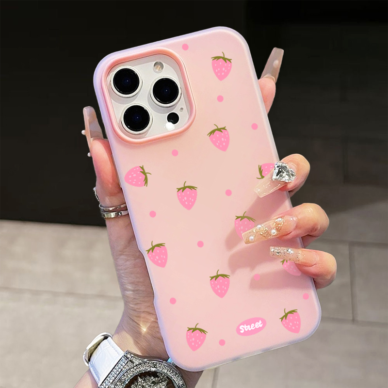 Süße rosa Handyhülle mit Erdbe – Phone Cases Xiaomi Redmi 12 Bewertung und Preis