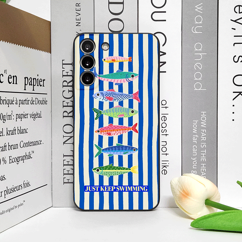 Niedliche Gestreifte Sardinen- – Phone Cases Cute Bewertung und Preis