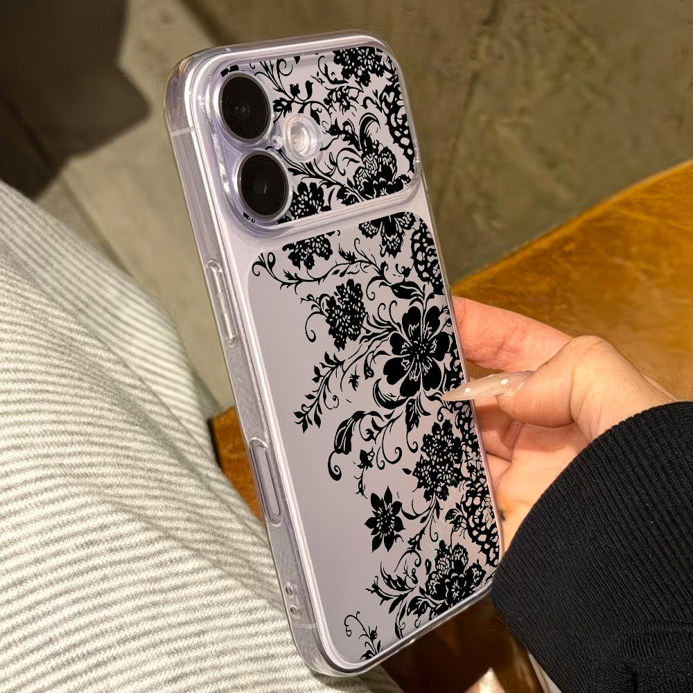 Schwarz gemusterte transparent – Phone Cases For Samsung A14 Bewertung und Preis