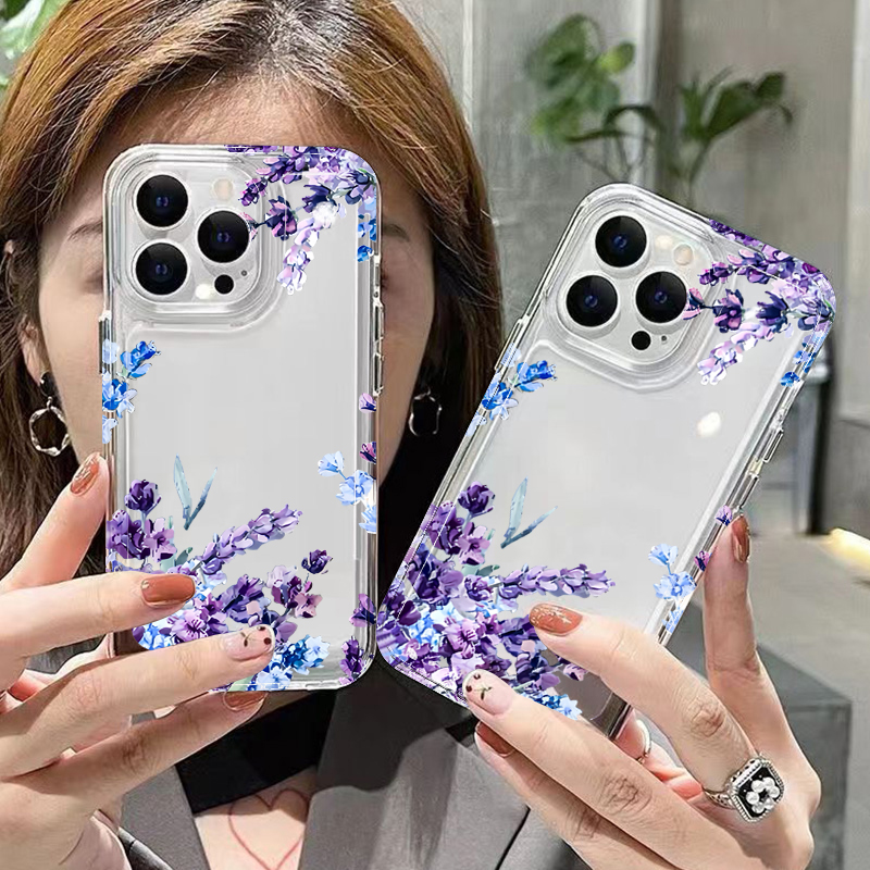 Lila Blumen Weiche TPU Handyhü – Phone Cases Iphone 17 Pro Max Bewertung und Preis