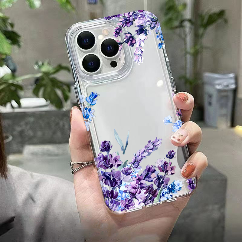 Lila Blumen Weiche TPU Handyhü – Phone Cases Iphone 17 Pro Max Bewertung und Preis